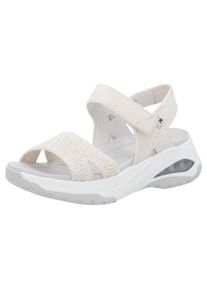 RIEKER SPORT Damen Sandale "Byron Bay", Gr. 42, beige, Textil, unifarben, casual, Schuhe, Sport-Sandale, Sommerschuh, Outdoorsandale mit weichem