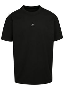 Herren Kurzarmshirt "Upscale by Mister Tee Unisex Crucial Oversize Tee", schwarz, casual, Gr. XS, UPSCALE BY MISTER TEE, unifarben, 100% Baumwolle,