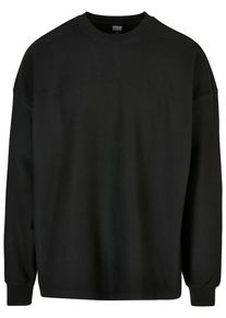 Urban Classics Herren Rundhalspullover "Urban Classics Herren Rib Terry Boxy Crew", schwarz, casual, Gr. M, unifarben, 100% Baumwolle, Pullover