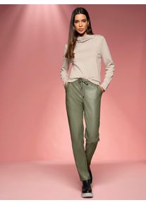Heine Damen Langarmshirt "Shirt", beige, Gr. 38, unifarben, 70% Viskose, 25% Polyamid, 5% Elasthan, Shirts