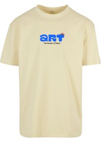 Herren Kurzarmshirt "Upscale by Mister Tee Herren Bugs Oversize Tee", gelb, casual, Gr. S, UPSCALE BY MISTER TEE, unifarben, 100% Baumwolle, Shirts