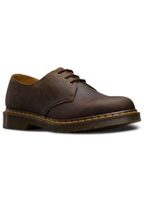 Dr. Martens Herren Schnürschuh "3 Eye 1461 Crazy Horse", Gr. 36, braun, Leder, modisch, Schuhe, Freizeitschuh, Halbschuh, Schnürschuh mit Kontrastnaht