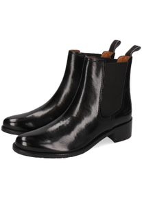 Melvin & Hamilton Damen Stiefelette "Kaya 1 vegetabil gegerbt", MELVIN & HAMILTON, Gr. 41, schwarz, Leder, festlich, Schuhe, Chelseaboot, Kurzstiefel, Boot mit