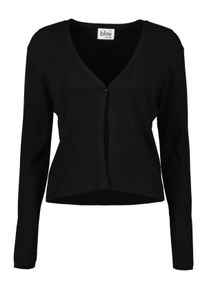 Blue Seven Damen Strickjacke "Blue Seven Strickjacke mit V-Ausschnitt", schwarz, Basic, Gr. 36, 80% Viskose, 20% Polyamid, Strickjacken