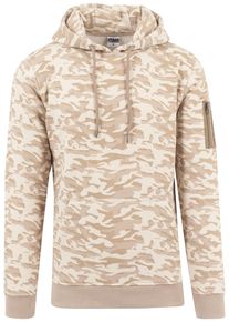 Urban Classics Herren Sweatshirt "Urban Classics Herren Sweat Camo Bomber Hoody", beige, Gr. S, mehrfarbig, 60% Baumwolle, 40% Polyester, Sweatshirts