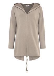 Zwillingsherz Damen Jerseymantel ""Positive Mind"", braun, modisch, Gr. S, Jersey, Obermaterial: 70% Baumwolle, 30% Polyester, Mäntel, mit hohem