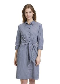 BETTY & CO BETTY & CO Damen Hemdblusenkleid "Betty & Co Hemdblusenkleid mit Eingrifftaschen", blau, modisch, Gr. 42, Obermaterial: 72% Baumwolle, 25% Polyamid,
