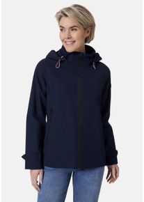 STOOKER WOMEN Damen Softshelljacke "LIV Outdoor Jacke", blau, casual, Gr. L, Fleece, 65% Polyester, 35% Baumwolle, Jacken, Outdoor Jacke LIV Mit