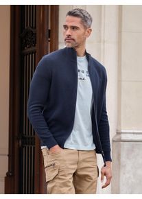Lerros Herren Sweatjacke "Lerros Unifarbene Sweatjacke für Herren", blau, Gr. XXL, 90% Baumwolle, 10% Polyester, Sweatjacken