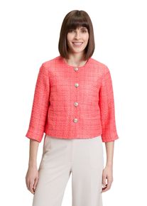 Betty Barclay Damen Jackenblazer "Betty Barclay Blazer-Jacke mit Fransen", rot, modisch, Gr. 36, Obermaterial: 45% Polyacryl, 44% Polyester, 11%