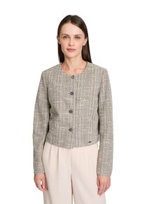 BETTY & CO BETTY & CO Damen Kurzblazer "Betty & Co Blazer-Jacke mit Knöpfen", braun, modisch, Gr. 44, Obermaterial: 74% Polyester, 18% Viskose, 2% Polyester