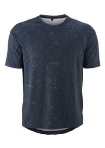 Gonso Herren Radtrikot "Trail Jersey M", blau, Gr. XXL, 88% Polyester (recycelt), 12% Elasthan, Trikots, Herren Fahrradtrikot kurzarm, lässiges