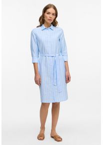 Eterna Damen Blusenkleid "LOOSE FIT", blau, klassisch, Gr. 40, 59% cotton, 41% Leinen, Kleider