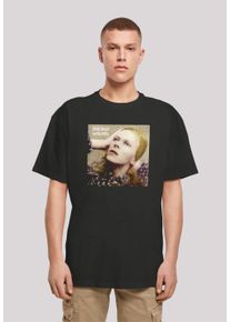 F4NT4STIC Herren T-Shirt "David Bowie Rock Music Hunky Dory", schwarz, casual, Gr. L, Obermaterial: 100% Baumwolle, Shirts, Print