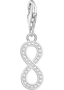 Thomas Sabo Damen Charm-Einhänger "Infinity/Unendlichkeitsschleife mit Zirkoniasteinen, 2171-051-21", bunt, Silber 925 (Sterlingsilber), Charms, mit