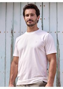 Lerros Herren T-Shirt "Lerros COOL & DRY Performance T-Shirt für Herren", weiß, Gr. XL, 75% Baumwolle, 25% Polyester, Shirts