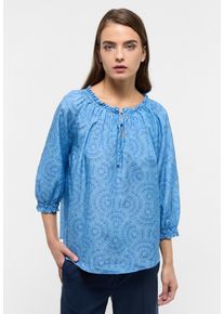 Eterna Damen Longbluse "LOOSE FIT", grün, modisch, Gr. 38, 54% cotton, 46% Viskose, Blusen