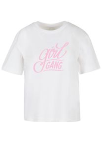 MISS TEE Herren T-Shirt "Miss Tee Girl Gang Wording Tee", weiß, casual, Gr. L, bedruckt, 100% Baumwolle, Shirts