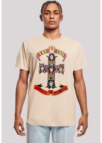 F4NT4STIC Herren T-Shirt "Guns 'n' Roses Appetite For Destruction", beige, casual, Gr. S, Obermaterial: 100% Baumwolle, Shirts, Print