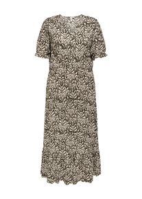 Only CARMAKOMA Damen Sommerkleid "CARCHIANTI S/S CALF DRESS WVN NOOS"tarmac aop:kaja graphic, casual, Gr. 48, bedruckt, Web, Obermaterial: 100%