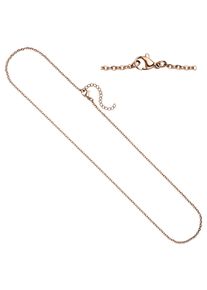 Jobo Damen Kette ohne Anhänger, Edelstahl, L: 46cm, rosa, Edelstahl, Halsketten, Edelstahl roségoldfarben 46 cm 2,2 mm