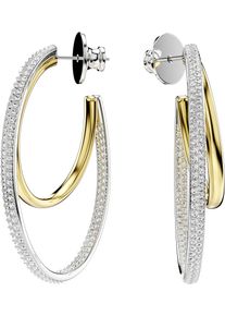 Swarovski Damen Paar Creolen "Schmuck Geschenk Hyperbola Ohrringe, 5702400", Metall, gold, Metall, Ohrringe, mit Swarovski Zirkonia (synth.)