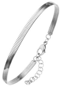 Jobo Damen Armband "Herringbone", Edelstahl, silber, Edelstahl, Armbänder, Edelstahl 17-20 cm verstellbar