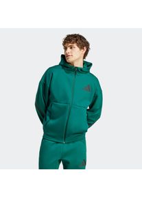 Herren Kapuzensweatshirt "M Z.N.E. FZ", grün, sportlich, Gr. XXL, adidas Sportswear, Obermaterial: 57% Polyester, 43% Baumwolle, Sweatshirts