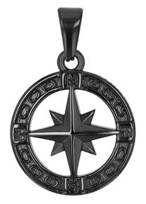 Adelia´s ADELIA ́S Damen Ketten-Anhänger "Neuheit 2025 - moderner Schmuck Anhänger aus Edelstahl", Edelstahl, schwarz, Edelstahl, Schmuckanhänger
