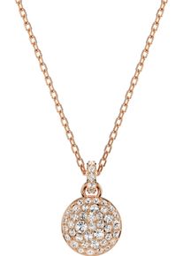 Swarovski Damen Kette mit Anhänger "Sublima Round, 5683446, 5683450", Metall, L: 47cm, rosa, Metall, Halsketten, mit Swarovski Kristall