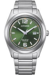 Citizen Herren Solaruhr, silber, Armbanduhren, Armbanduhr, Herrenuhr, Titan, Datum