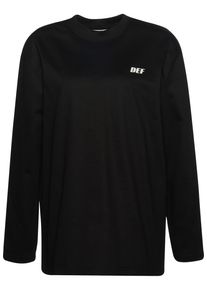 DEF Damen Longsleeve "DEF Damen DEF Everyday Longsleeve", schwarz, klassisch, Gr. XS, bedruckt, 100% Baumwolle, Shirts