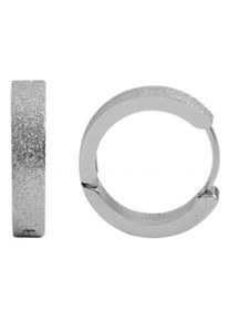Adelia´s ADELIA ́S Damen Paar Creolen "Neuheit 2025 - Damen Creolen aus Edelstahl Ø 14 mm", Damen, Edelstahl, silber, Edelstahl, Ohrringe