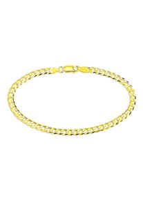 Bruno Banani Herren Armband "Schmuck Geschenk Silber 925 Armschmuck Armkette Panzerkette", 19, Silber 925 (Sterlingsilber), gold, Silber 925