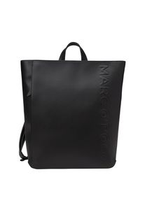 Marc O'Polo MARC O'POLO Rucksack "aus einer Lederalternative aus recyceltem Polyester", schwarz, Polyester, unifarben, Rucksäcke