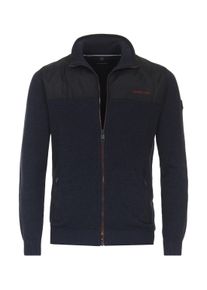 Casamoda Herren Strickjacke "Casamoda Strickjacke uni", blau, Gr. M, 100% Baumwolle, Strickjacken