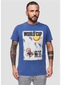Recovered Herren T-Shirt "FIFA World Cup 1966", blau, casual, Gr. XXL, bedruckt, 100% Baumwolle, Shirts, mit coolem FIFA-Print