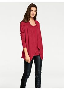 Heine Damen Strickpullover "Strick-Twinset", rot, Gr. 40, unifarben, 100% Baumwolle, Pullover