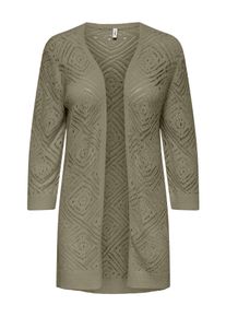 Only Damen Strickjacke "ONLWISTY 7/8 OPEN CARDIGAN KNT", blau, modisch, Gr. XS, unifarben, Strick, Obermaterial: 55% Polyacryl, 45% Nylon,