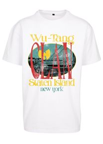Herren Kurzarmshirt "Upscale by Mister Tee Herren Wu Tang Staten Island Oversize Tee", weiß, casual, Gr. XXL, UPSCALE BY MISTER TEE, unifarben, 100%