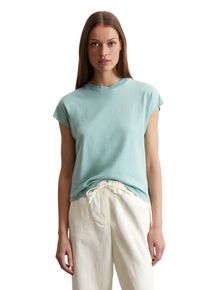 Marc O'Polo MARC O'POLO Damen T-Shirt "aus Organic Cotton"pure teal, Gr. XL, unifarben, Obermaterial: 100% Baumwolle, Shirts