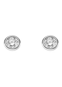 Adelia´s ADELIA ́S Damen Paar Ohrhänger, Damen, 0,2 ct VVS = sehr sehr kleine Einschlüsse, Weißgold 585-Gold-Diamanten, silber, Weißgold 585, Gold, Diamanten,