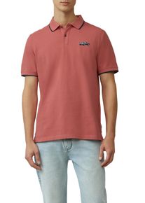 s.Oliver Herren Poloshirt, lila, casual, Gr. XXL, bedruckt, Jersey, Obermaterial: 100% Baumwolle, Shirts, mit Front Print