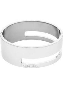 Calvin Klein Damen Armreif "GEOMETRIC ESSENTIALS, 35000673, 35000674", Edelstahl, silber, Edelstahl, Armbänder