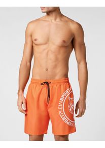 Plein Sport Herren Badehose "Carbon Tiger"20, orange, Gr. S, Obermaterial: 100% Polyester, Badehosen