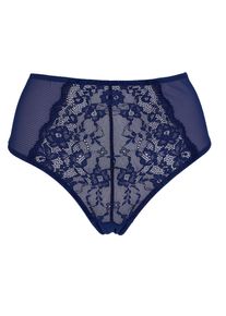 After Eden D-cup & up Damen Panty "BO", AFTER EDEN D-CUP & UP, Gr. S, blau, Obermaterial: 89% Polyamid, 11% Elasthan, unifarben, Unterhosen, mit floraler Spitzenverzierung