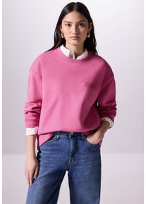 Damen Sweatshirt, pink, casual, Gr. 44, STREET ONE STUDIO, unifarben, Sweatware, 65% Baumwolle, 35% Polyester, Sweatshirts, im soften Baumwoll-Mix