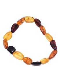Firetti Damen Armband "Schmuck Geschenk Armschmuck Armkette Bernstein Lebensfreude", Bernstein-Silikon, braun, Bernstein, Silikon, Armbänder, Made in