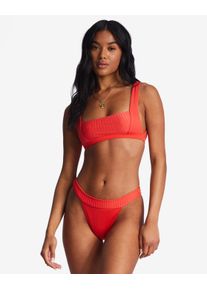 Billabong Damen Tankini-Top "Lined Up"bright poppy, Gr. M, 86% Nylon, 14% Elasthan, Bikini-Oberteile