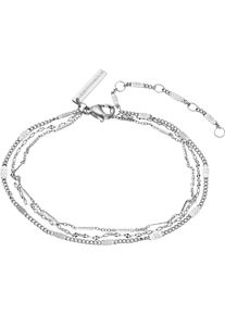 Damen Armband "Schmuck Geschenk Edelstahl Armkette, LJ-0633-B-22, LJ-0634-B-22", Edelstahl, silber, Liebeskind Berlin, Edelstahl, Armbänder
